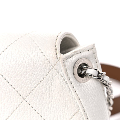 Chanel Calfskin Stitched Flap Bag White 13 of 15