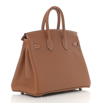 Hermes Togo Birkin 25 Gold 2 of 9