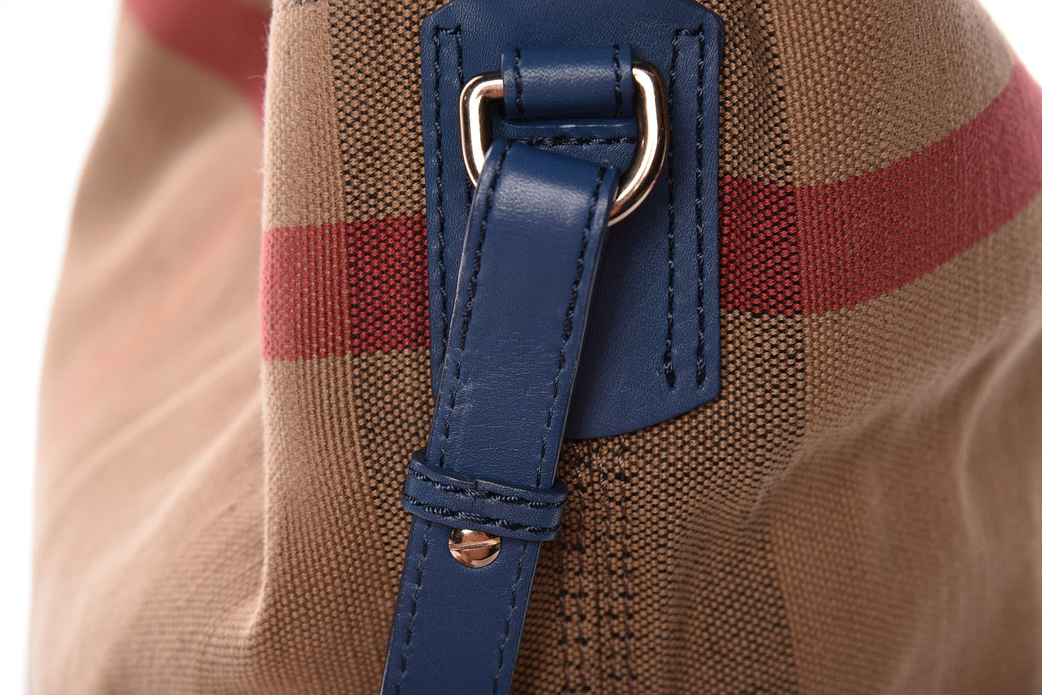 Burberry Canvas Mega Check Medium Susanna Hobo Blue 12 of 15
