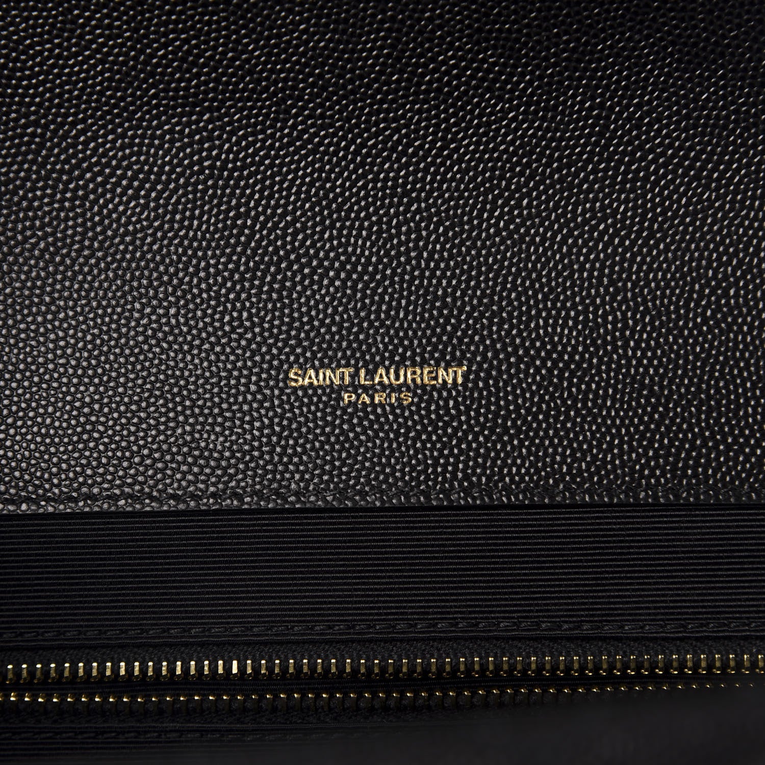 Saint Laurent Grain De Poudre Textured Mixed Matelasse Large Triquilt Monogram Satchel Black 8 of 11