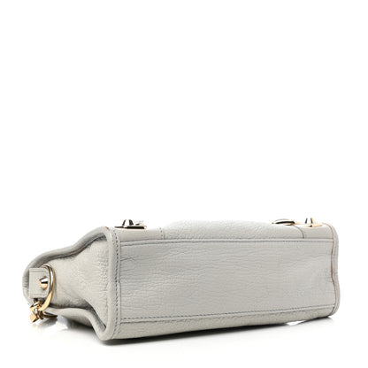 Balenciaga Chevre Gold Metallic Edge Hardware Mini City Gris Perle 4 of 10