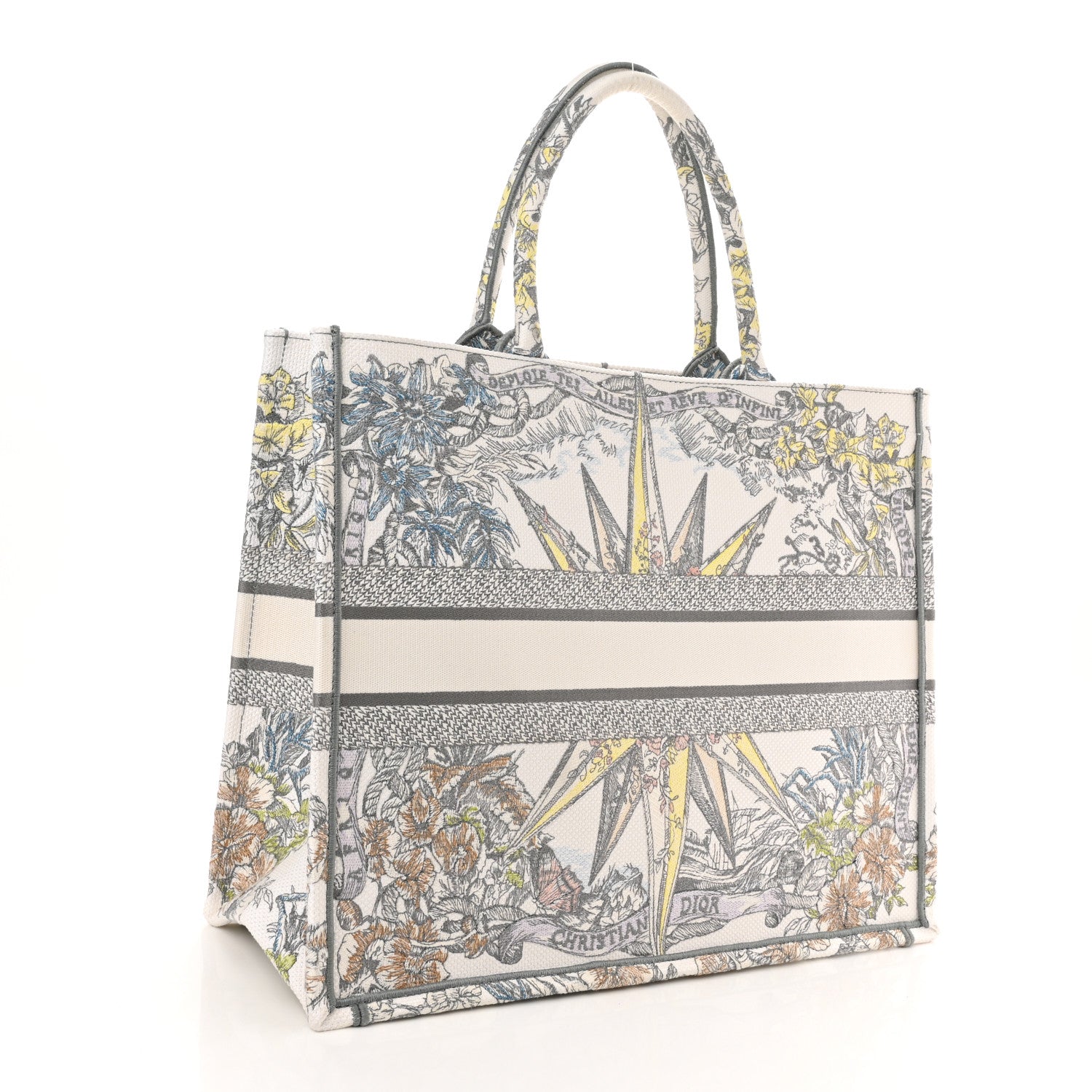 Christian Dior Canvas Embroidered Large Rêve d'Infini Book Tote Multicolor 3 of 10