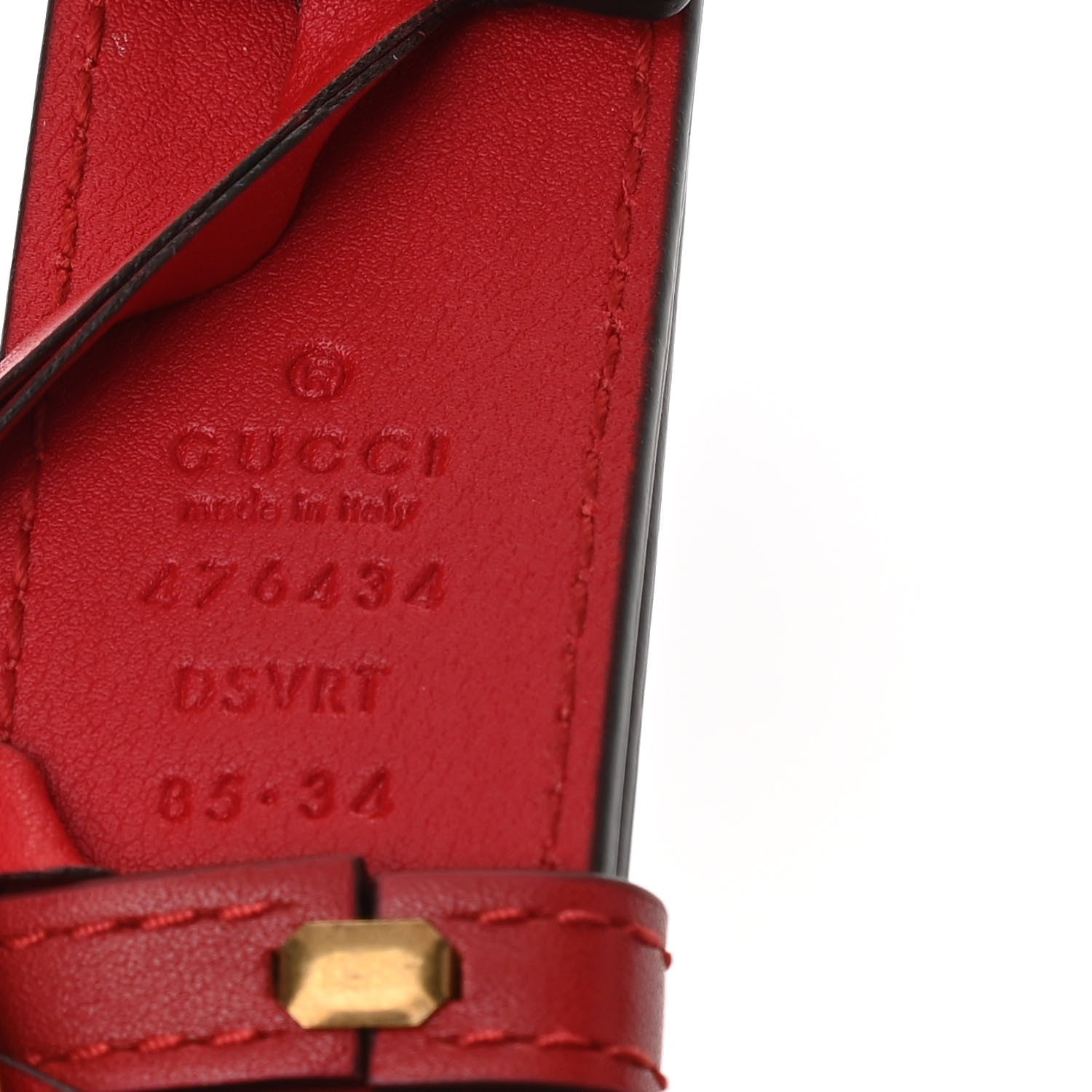 Gucci Calfskin Matelasse GG Marmont Belt Bag 85 34 Hibiscus Red 8 of 11