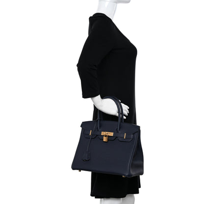Hermes Togo Birkin 30 Bleu Nuit 2 of 19