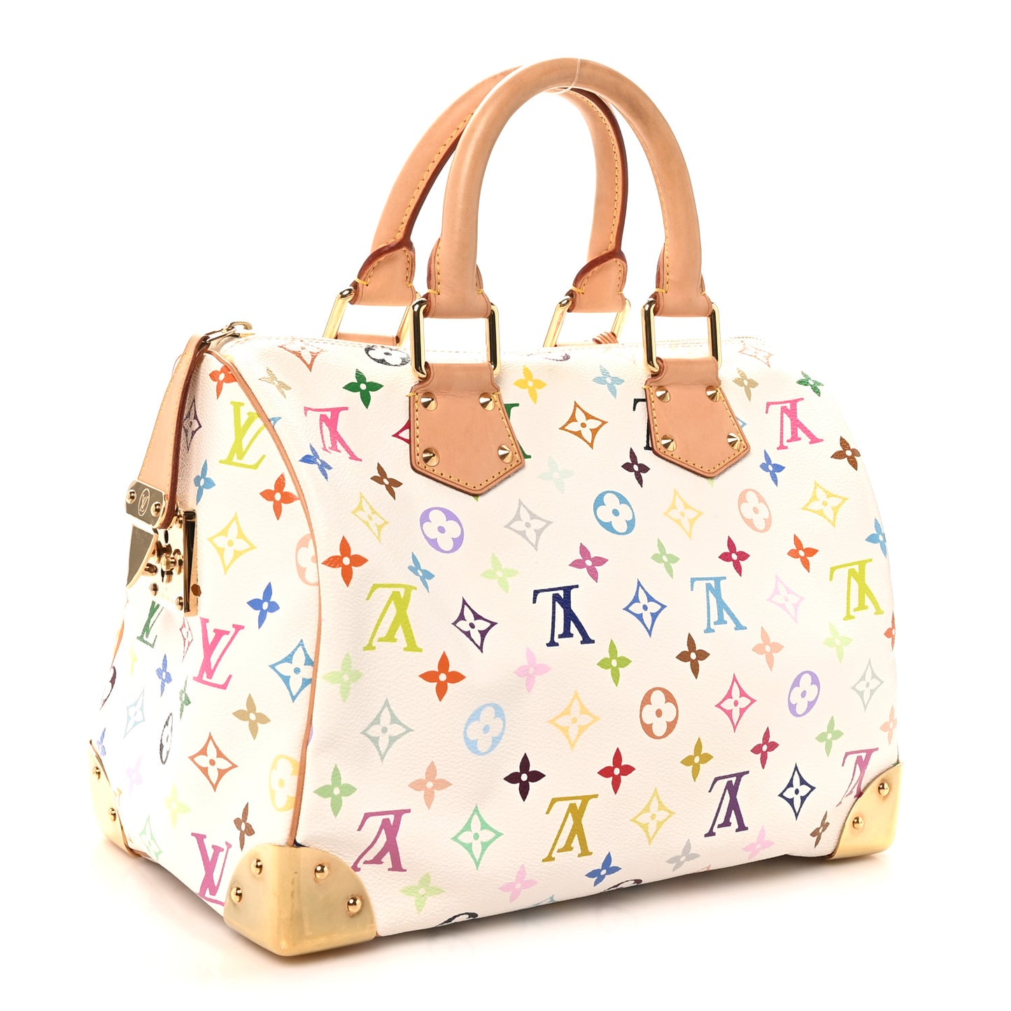 Monogram Multicolor Speedy 30 White