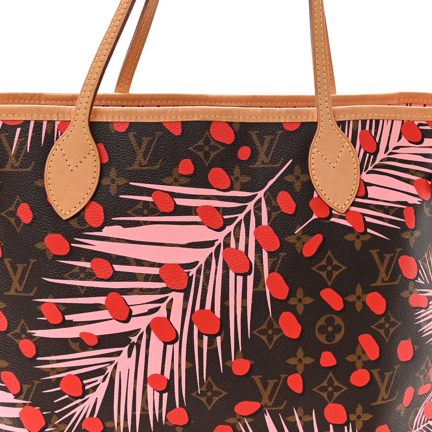 Louis Vuitton Monogram Jungle Dots Neo Neverfull MM Sugar Pink Poppy 7 of 12
