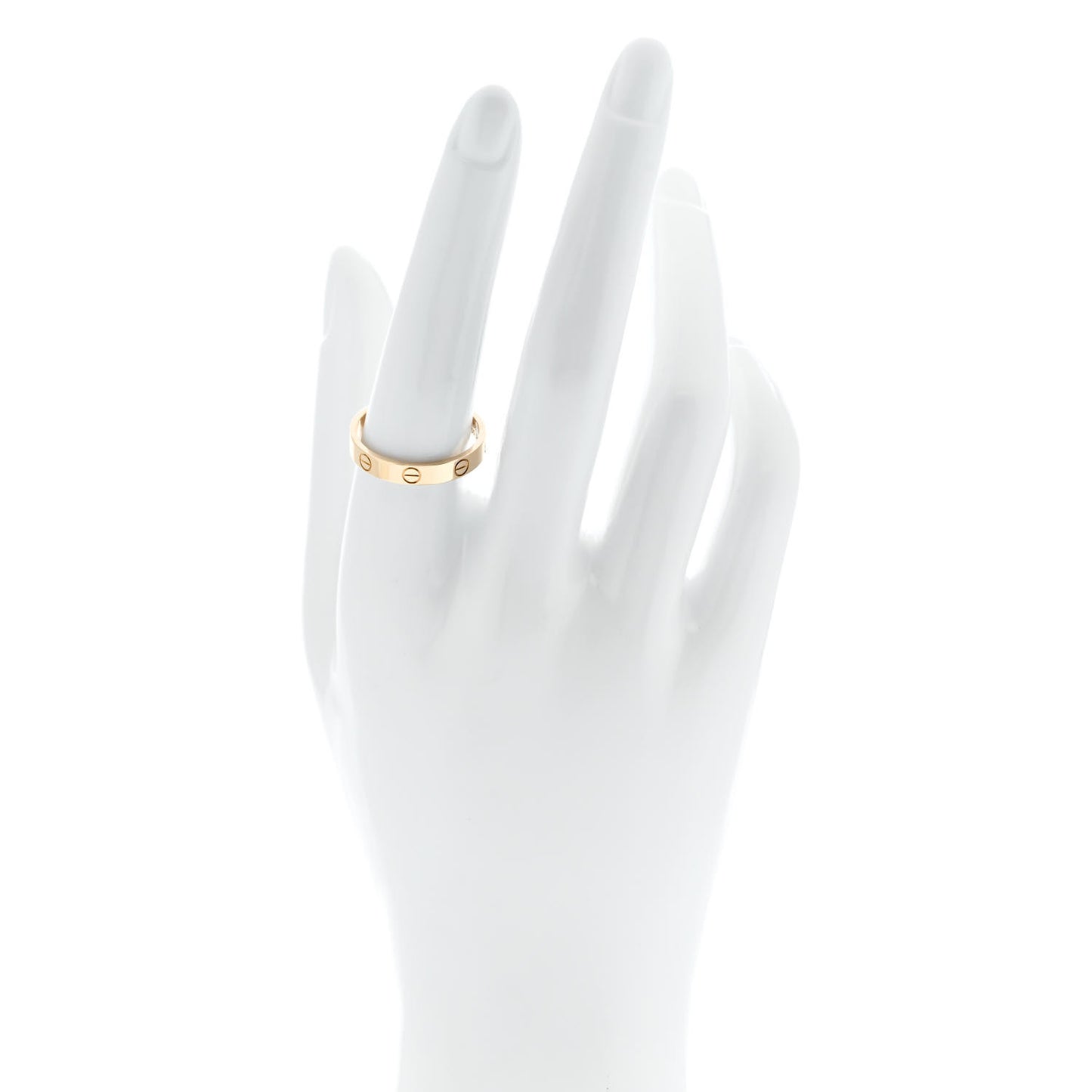 18K Yellow Gold 3.5mm LOVE Wedding Band Ring 58 8.5
