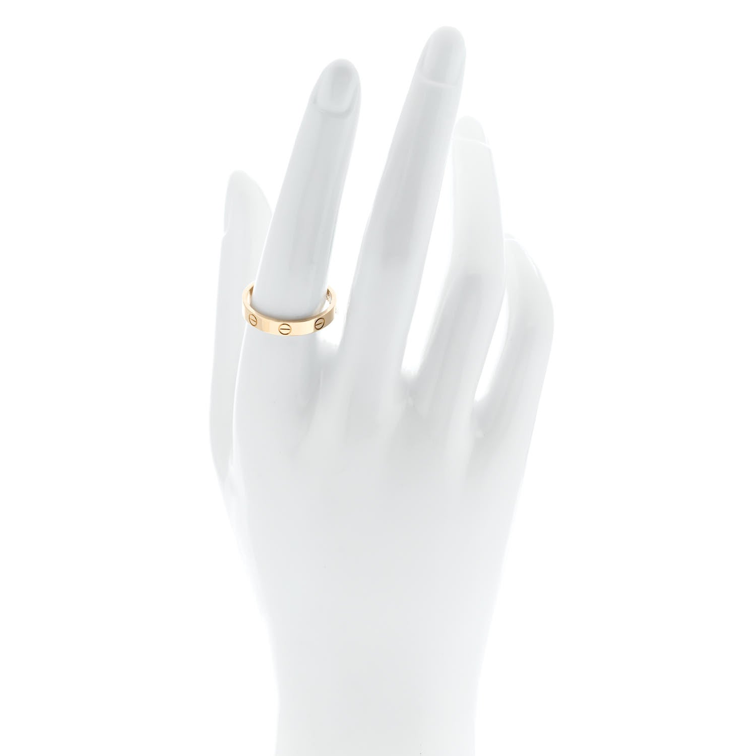 Cartier 18K Yellow Gold 3.5mm LOVE Wedding Band Ring 58 8.5 2 of 5