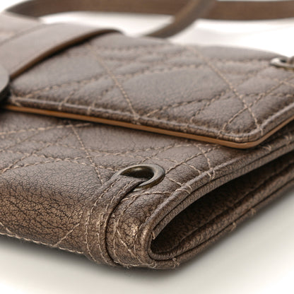 Christian Dior Metallic Grained Calfskin Cannage Crossbody Wallet 8 of 12