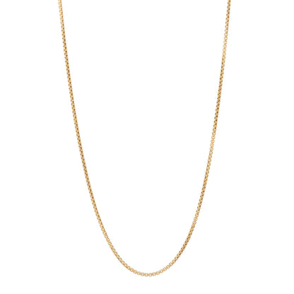 David Yurman 18K Yellow Gold 1.7mm Box Chain Necklace 20" 1 of 4