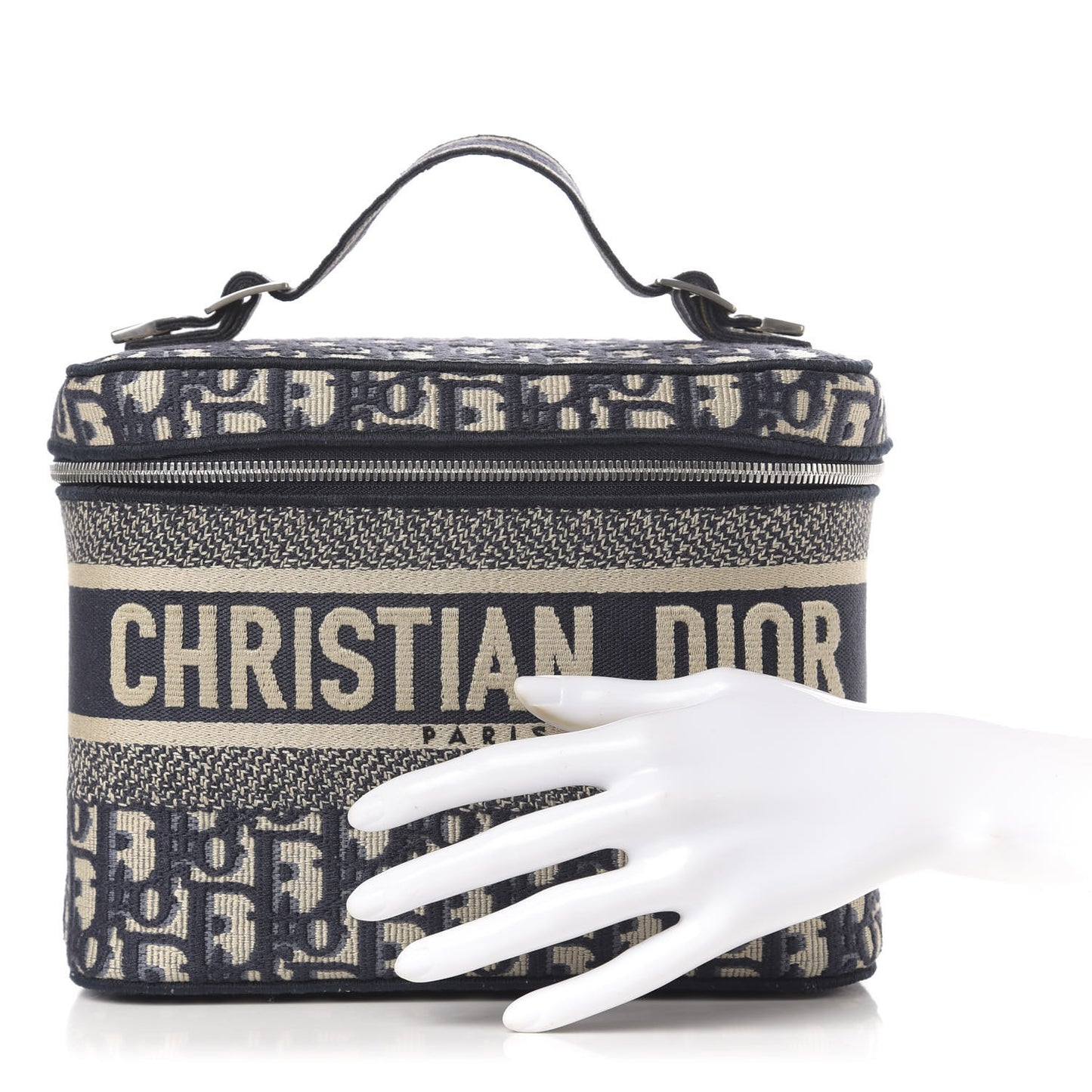 Oblique Diortravel Vanity Case Blue