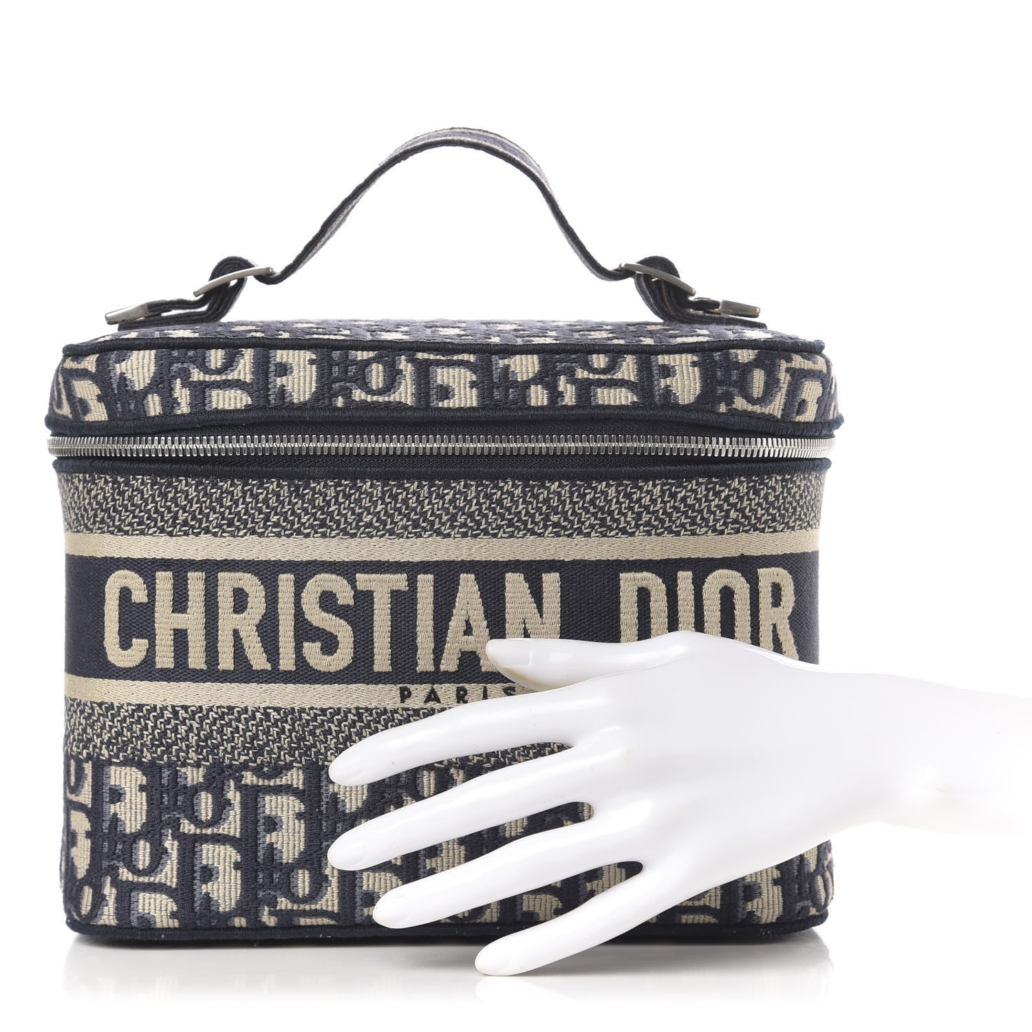 Christian Dior Oblique Diortravel Vanity Case Blue 3 of 7