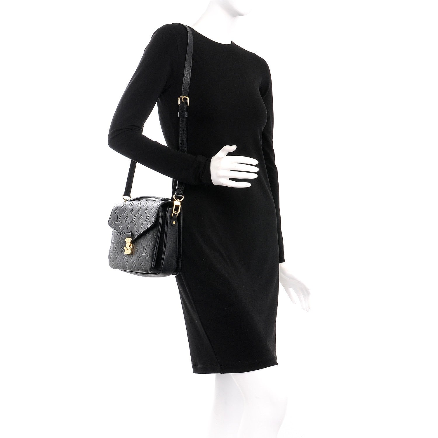 Louis Vuitton Empreinte Pochette Metis Black 2 of 10
