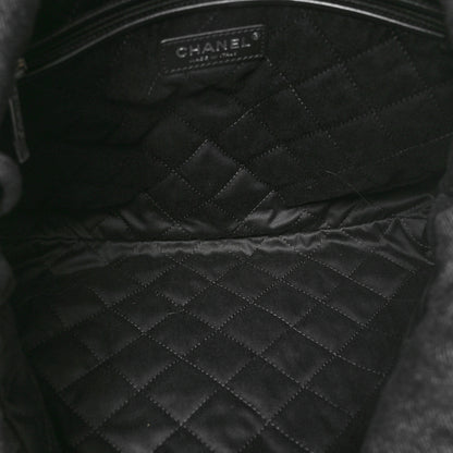 Chanel Denim Patchwork Quilted Chanel 22 Black 6 of 11