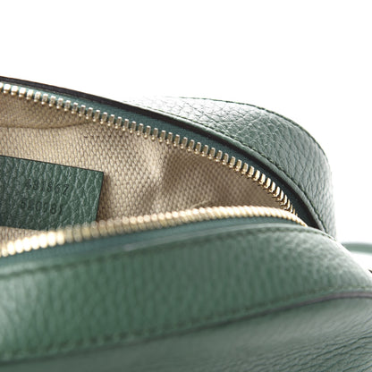Gucci Pebbled Calfskin Small Soho Disco Bag Emerald Green 9 of 10