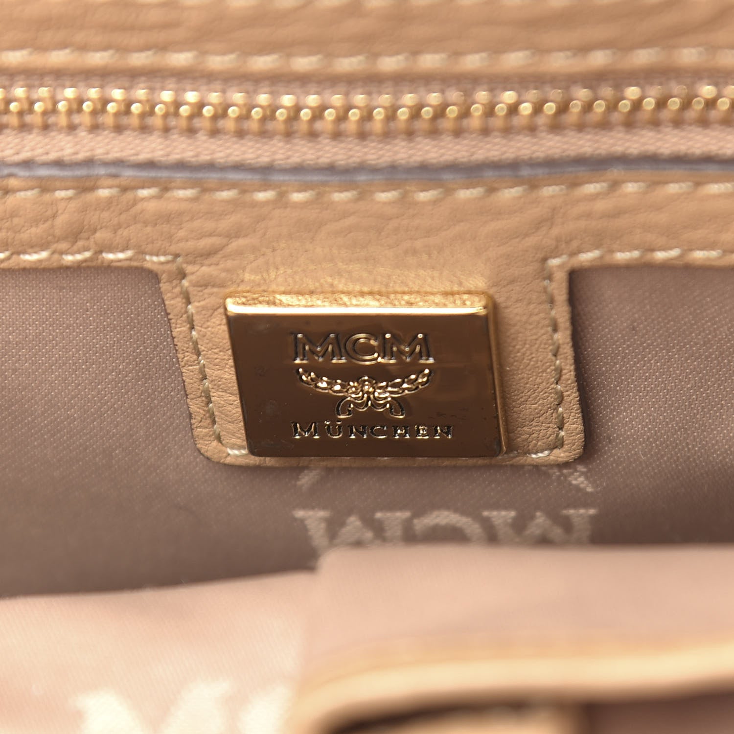 MCM Visetos Studded Small Dual Stark Backpack Beige 6 of 9