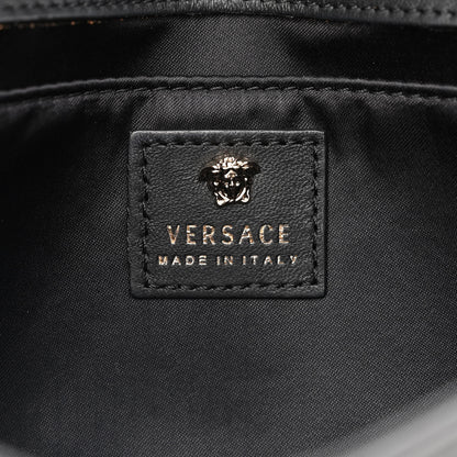 Versace Vitello Palazzo Medusa Evening Clutch Bag Black 6 of 16