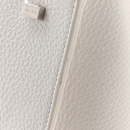 The Row Grained Calfskin Soft Margaux 17 White 10 of 13