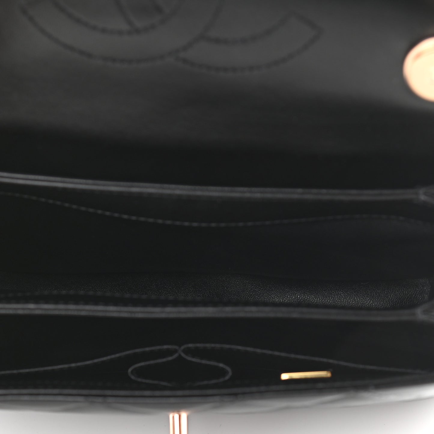 Lambskin Quilted Small Trendy CC Dual Handle Flap Bag Black