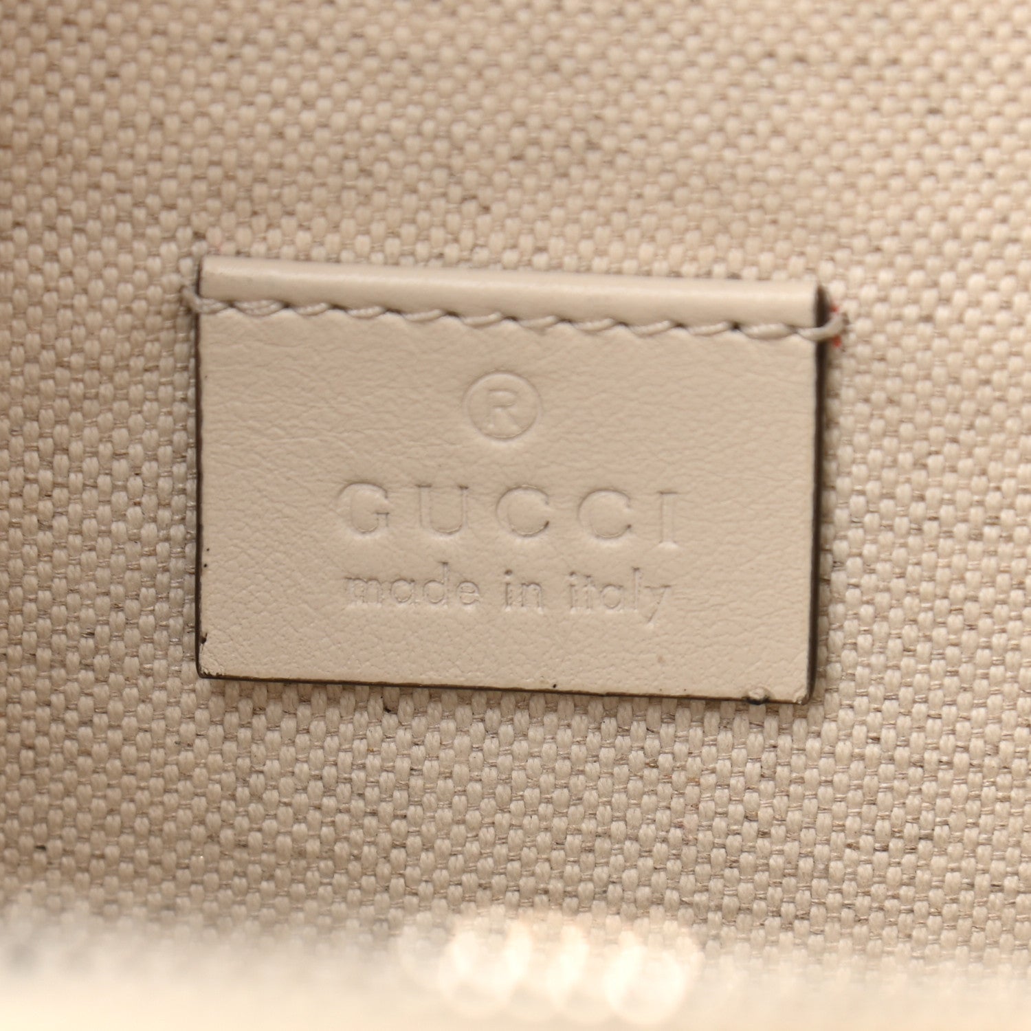 Gucci Calfskin GG Tennis Embossed Pocket Belt Bag Mystic White 6 of 10
