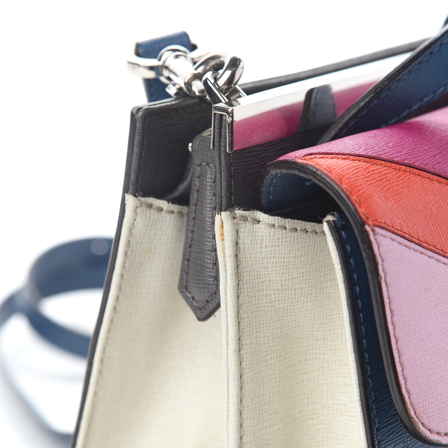 Fendi Vitello Elite Monster Mini Demi Jour Shoulder Bag Multicolor 18 of 18