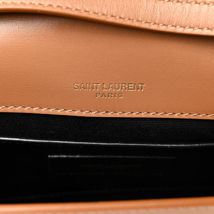 Saint Laurent Smooth Calfskin Carre Satchel Cinnamon 6 of 9
