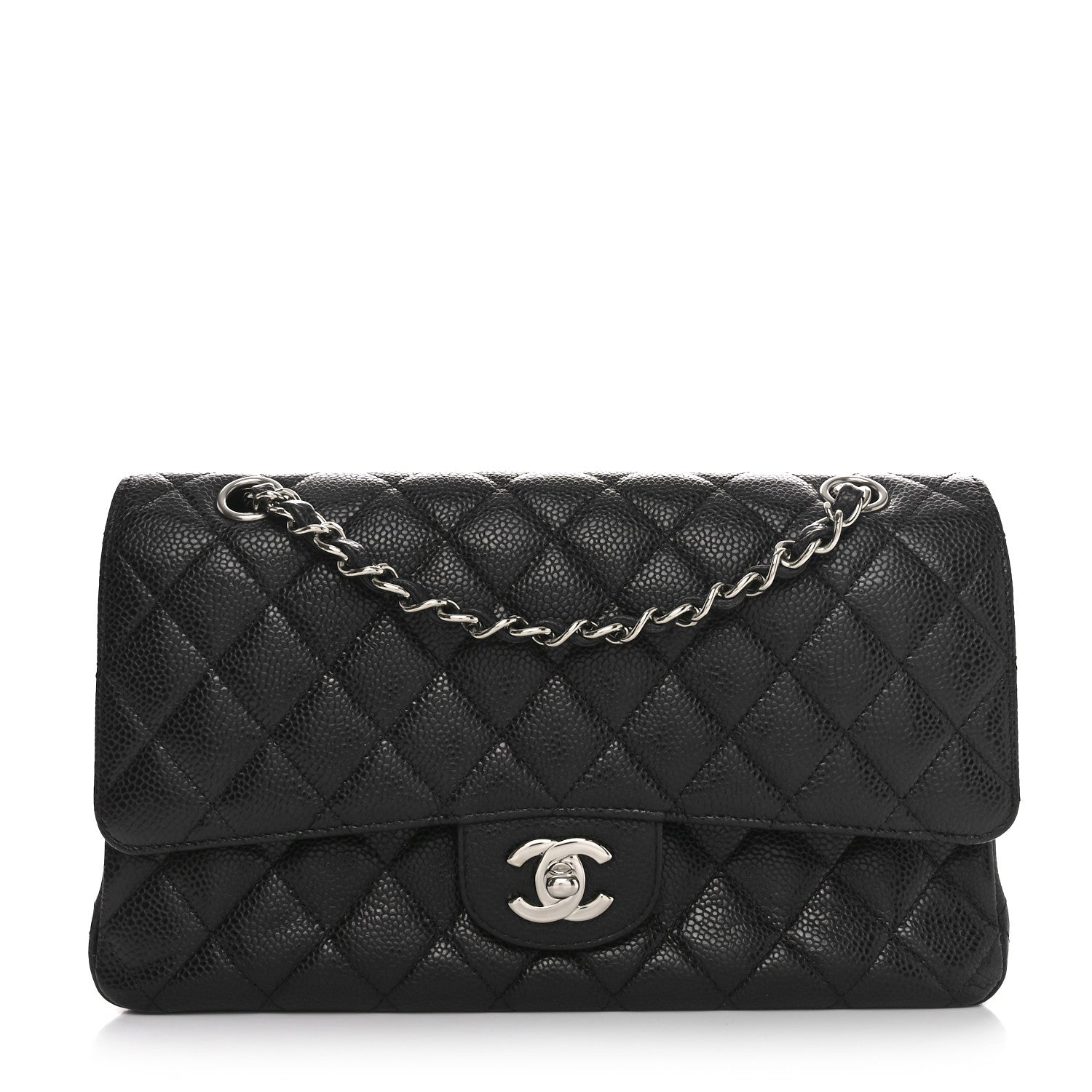 Chanel Caviar Quilted Medium Double Flap Black 1 of 10