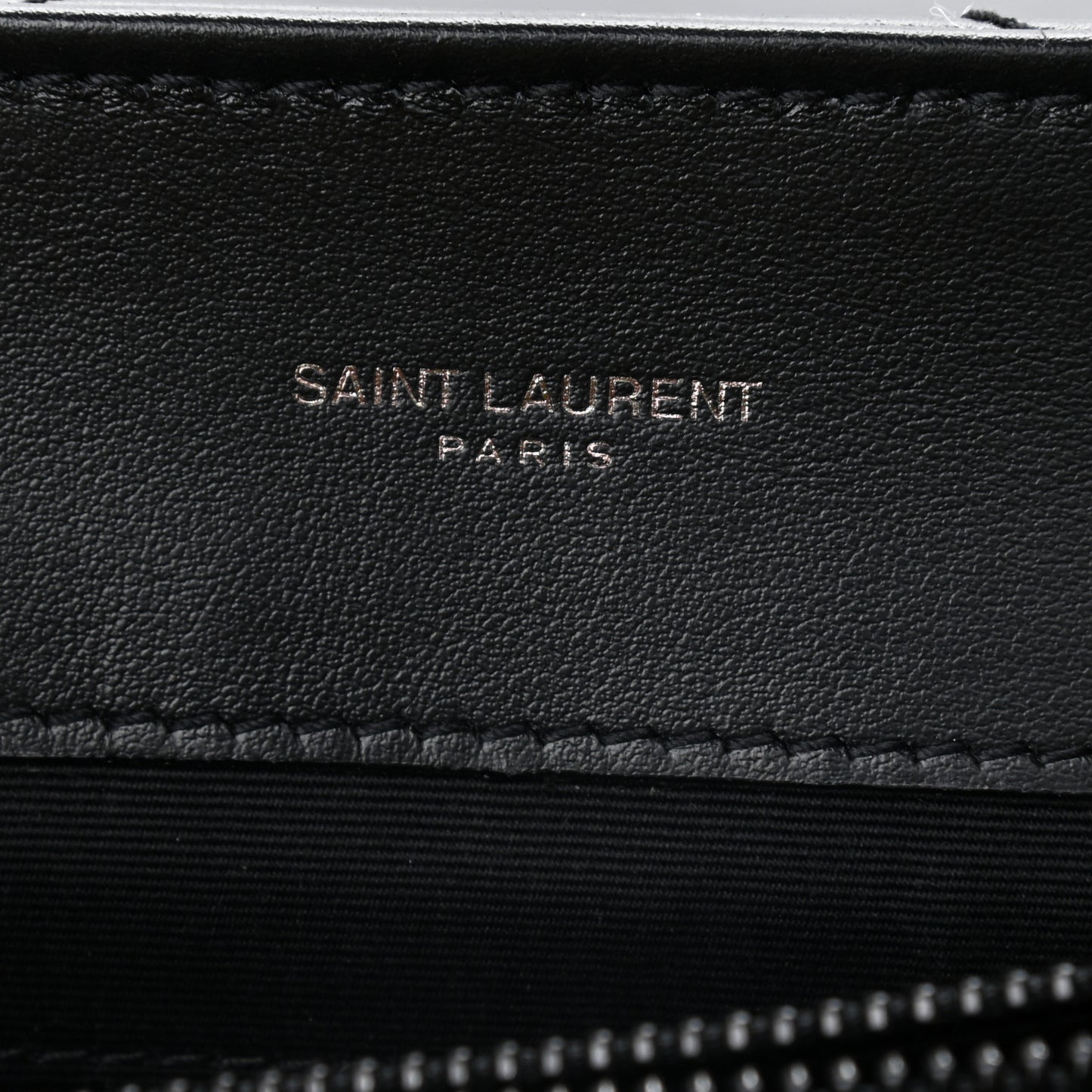 Calfskin Y Quilted Monogram Medium Loulou Chain Satchel Black