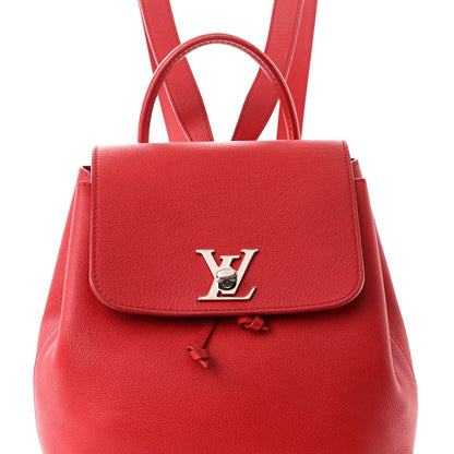 Louis Vuitton Soft Calfskin Lockme Backpack Rubis 7 of 10