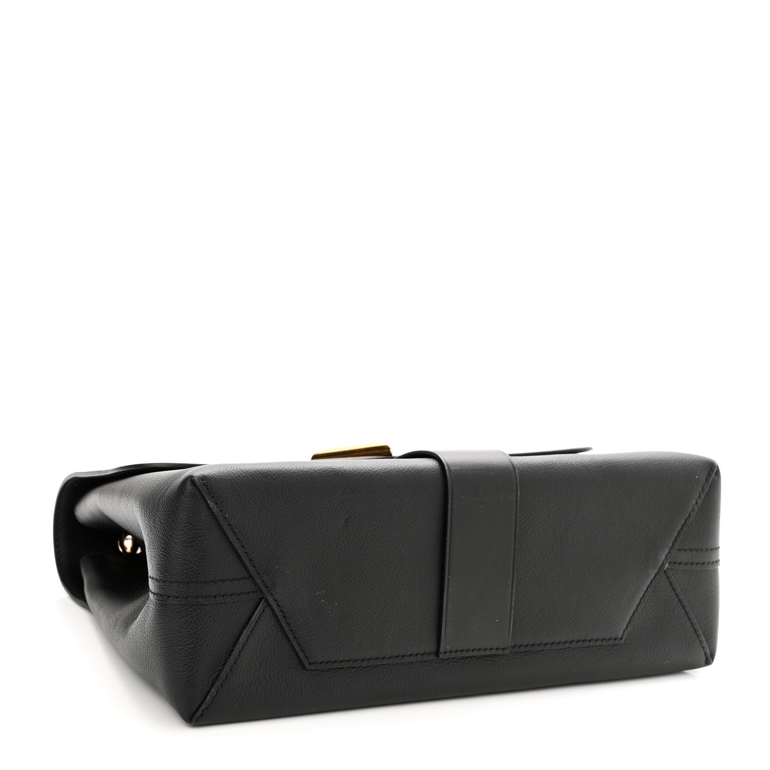 Louis Vuitton Calfskin Monogram Very One Handle Black 4 of 12