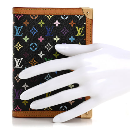 Louis Vuitton Monogram Multicolor Small Ring Agenda Cover Black 2 of 14