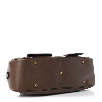 Christian Dior Calfskin Saddle Bowler Brown 3 of 14