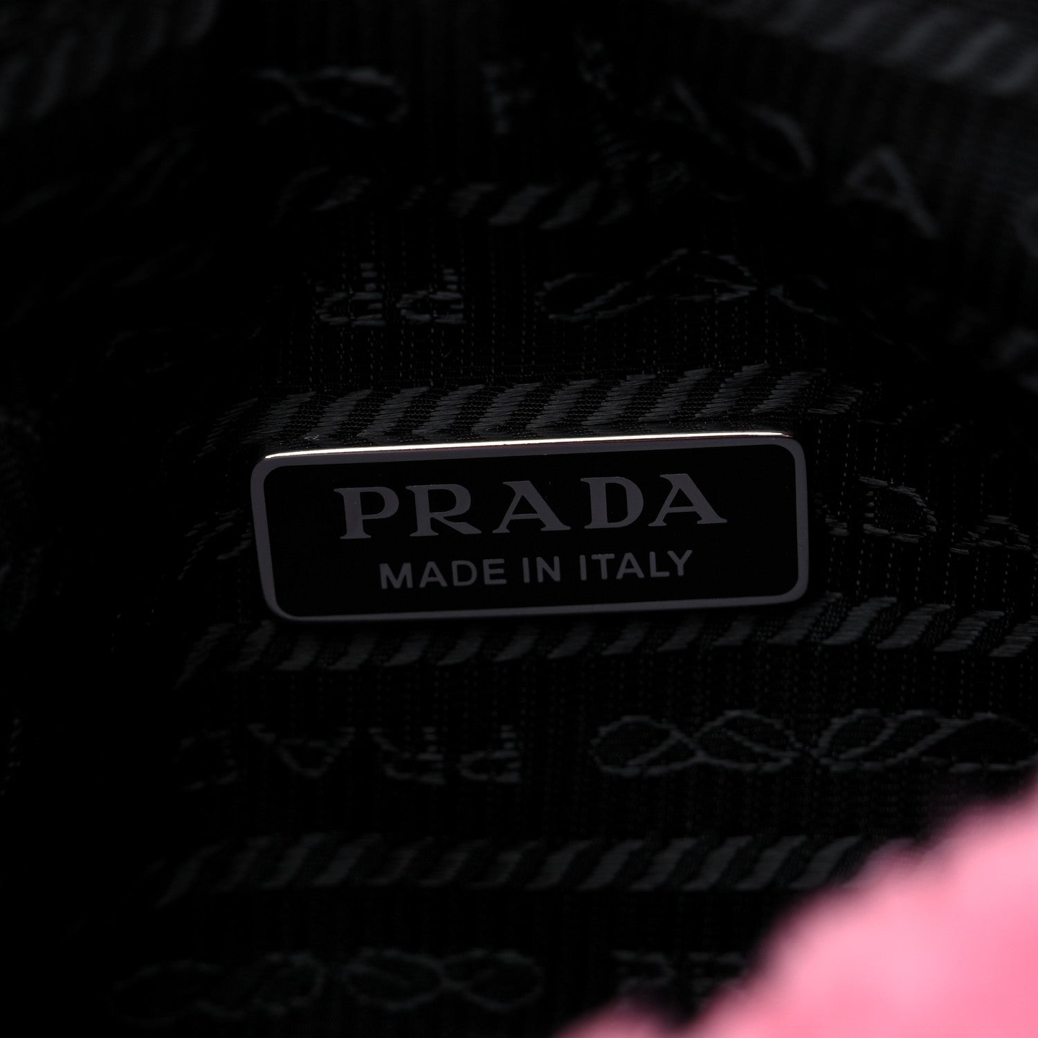 Prada Terry Cloth Mini Re-Edition 2000 Bag Petalo Black 6 of 8