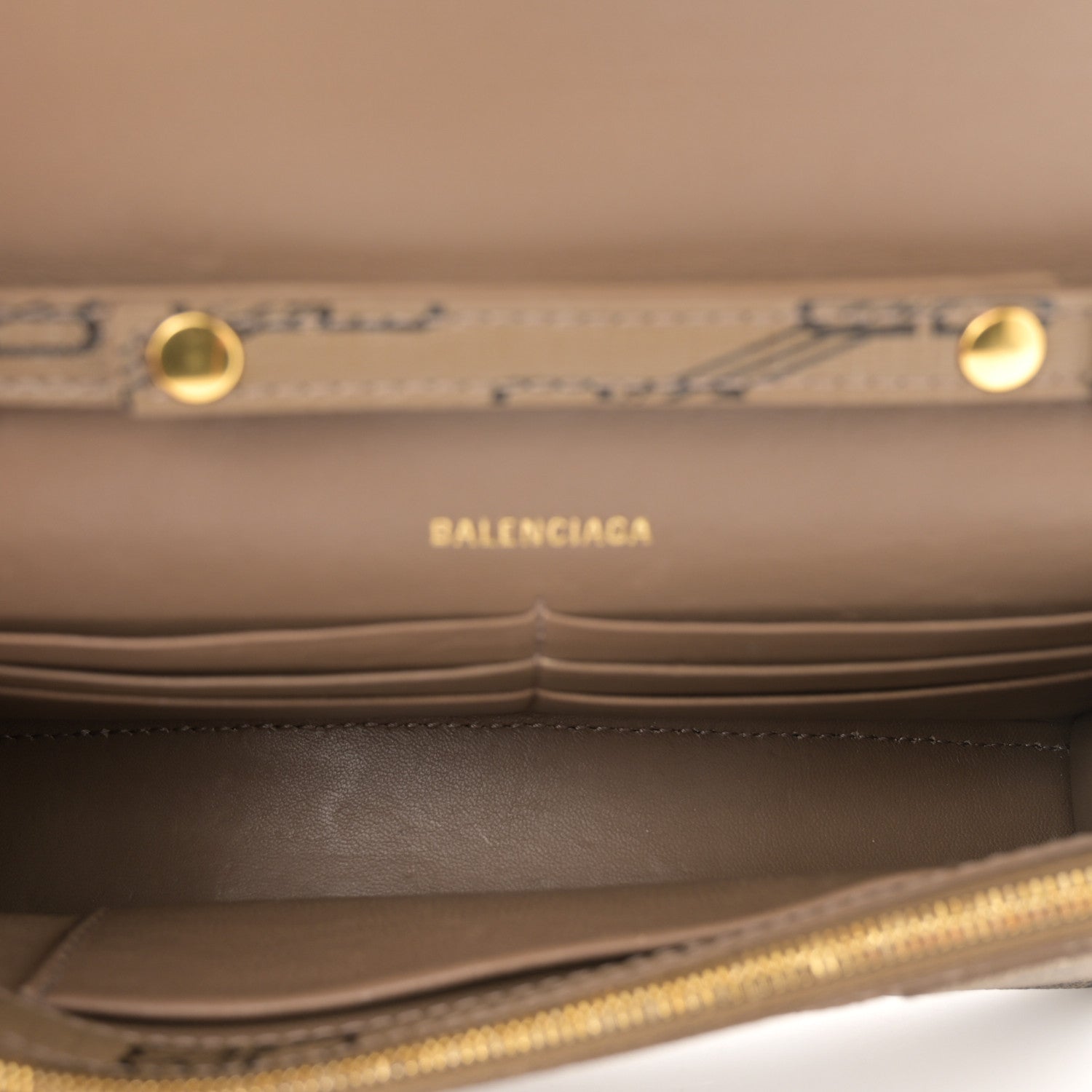 Balenciaga Coated Canvas BB Monogram Hourglass Chain Bag Beige Brown 5 of 10