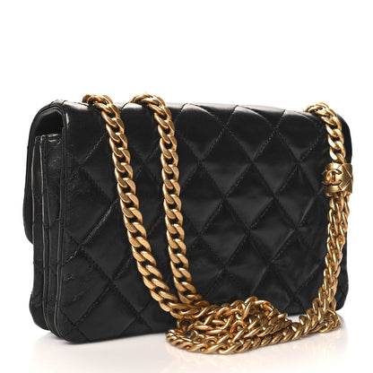 Chanel Lambskin Quilted Small Pillow Crush Flap Black 3 of 12