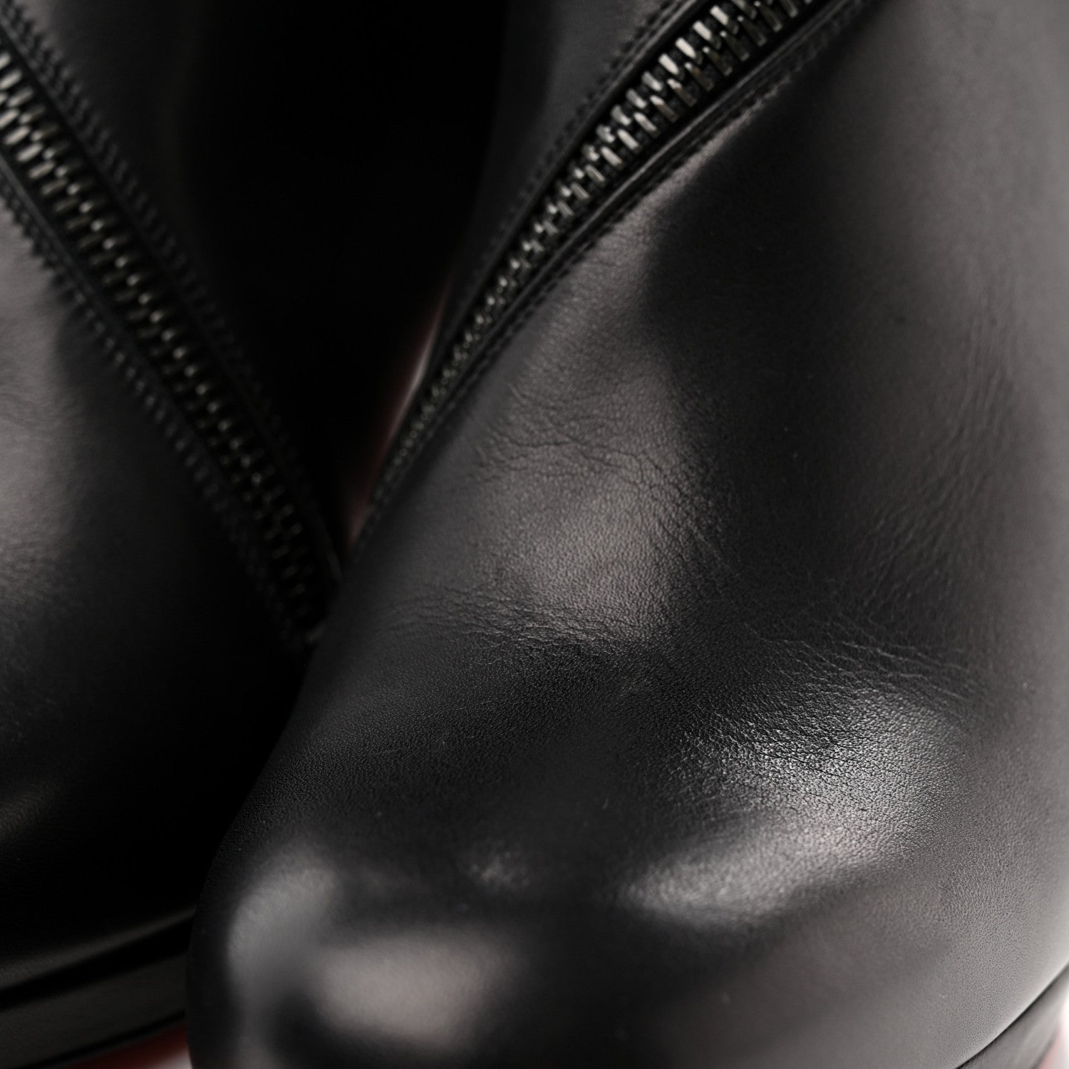 Christian Louboutin Calfskin Birgitta 100 Zip Around Ankle Boots 40 Black 9 of 9