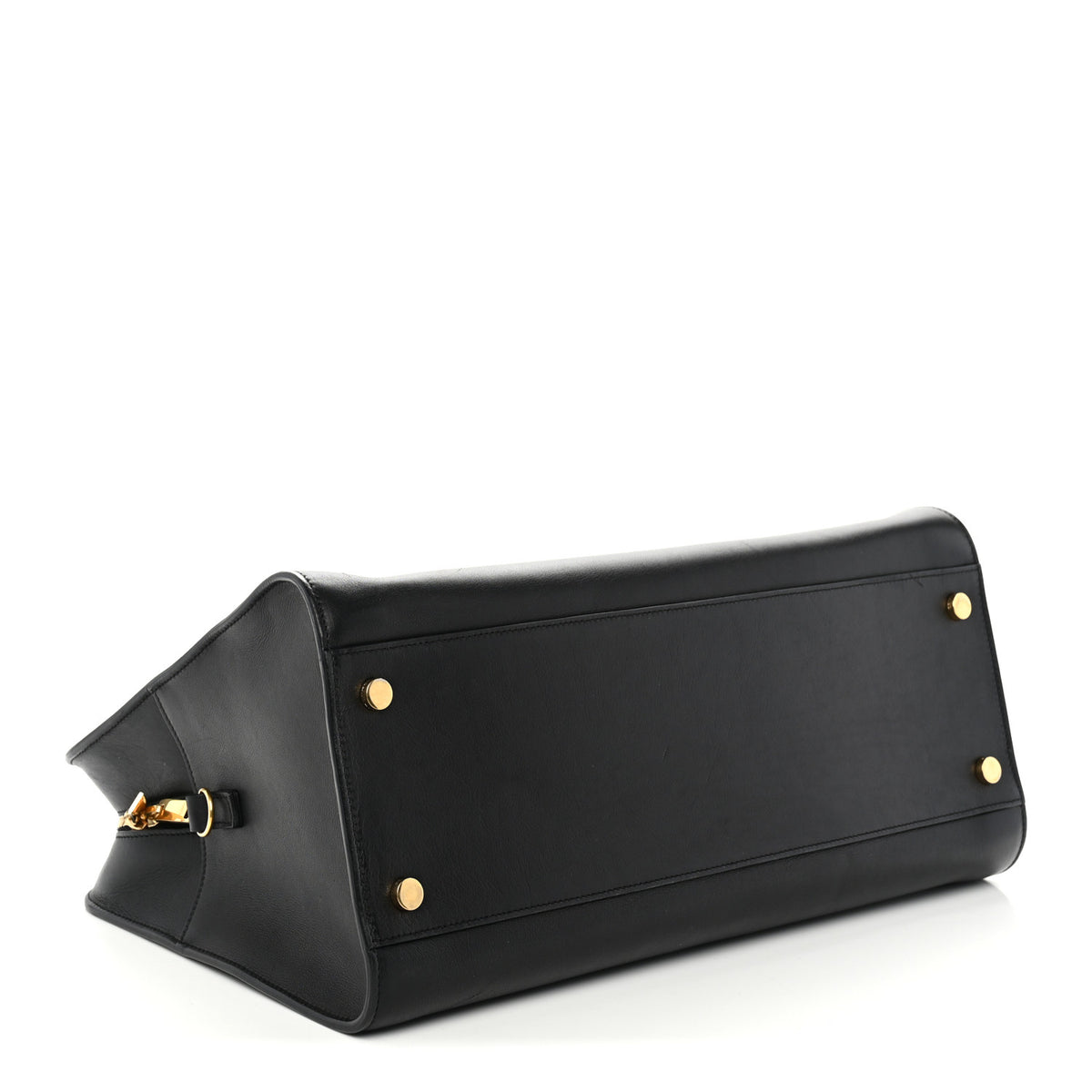 Saint Laurent Smooth Calfskin Medium Monogram Cabas Black 4 of 11