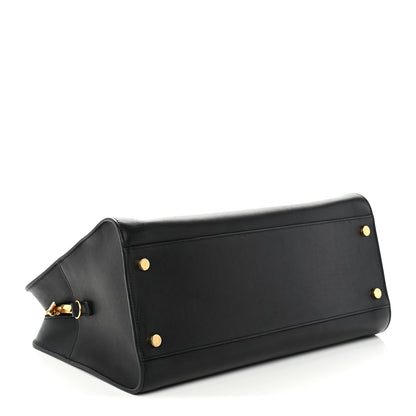 Saint Laurent Smooth Calfskin Medium Monogram Cabas Black 4 of 11