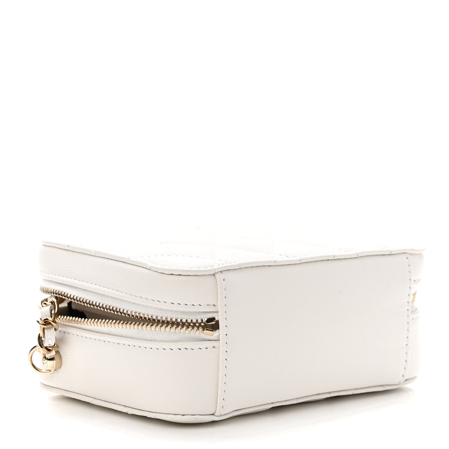 Chanel Caviar Quilted Camera Bag White 11 of 11