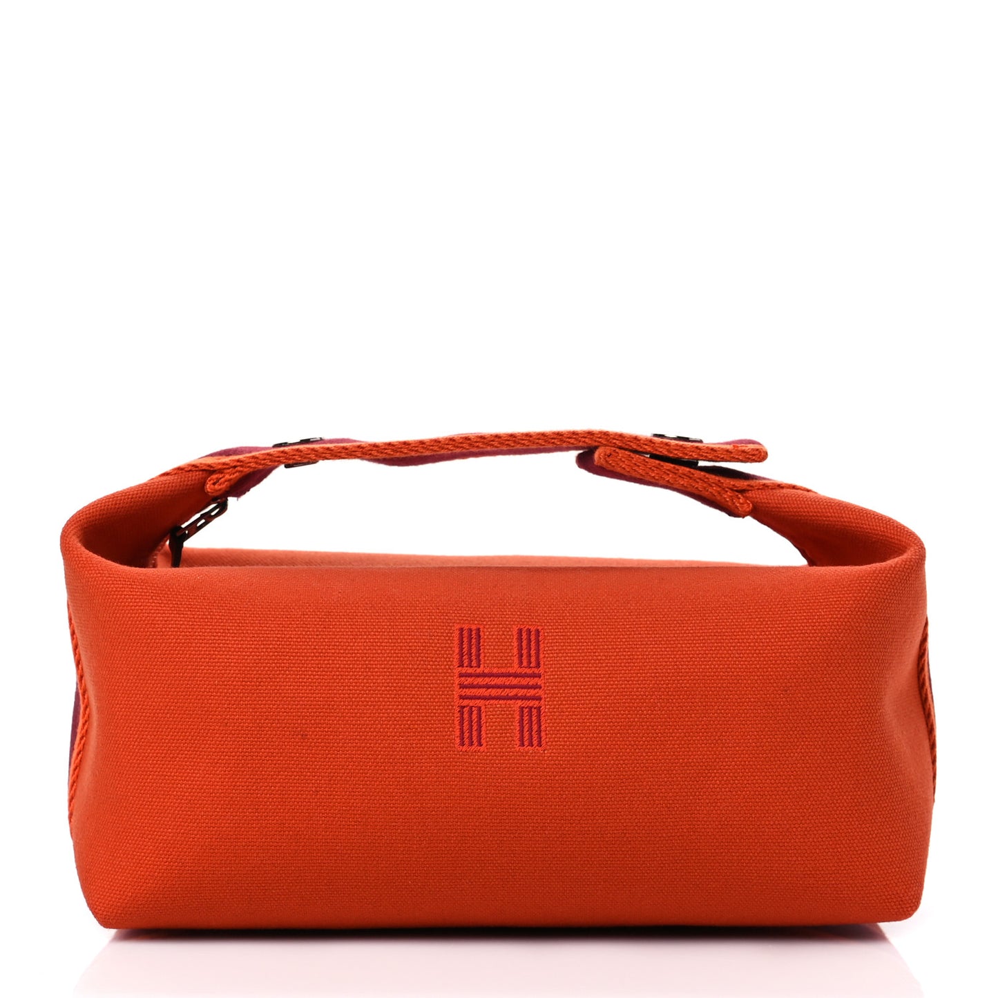 Canvas Small Bride-A-Brac Pouch Orange Burgundy