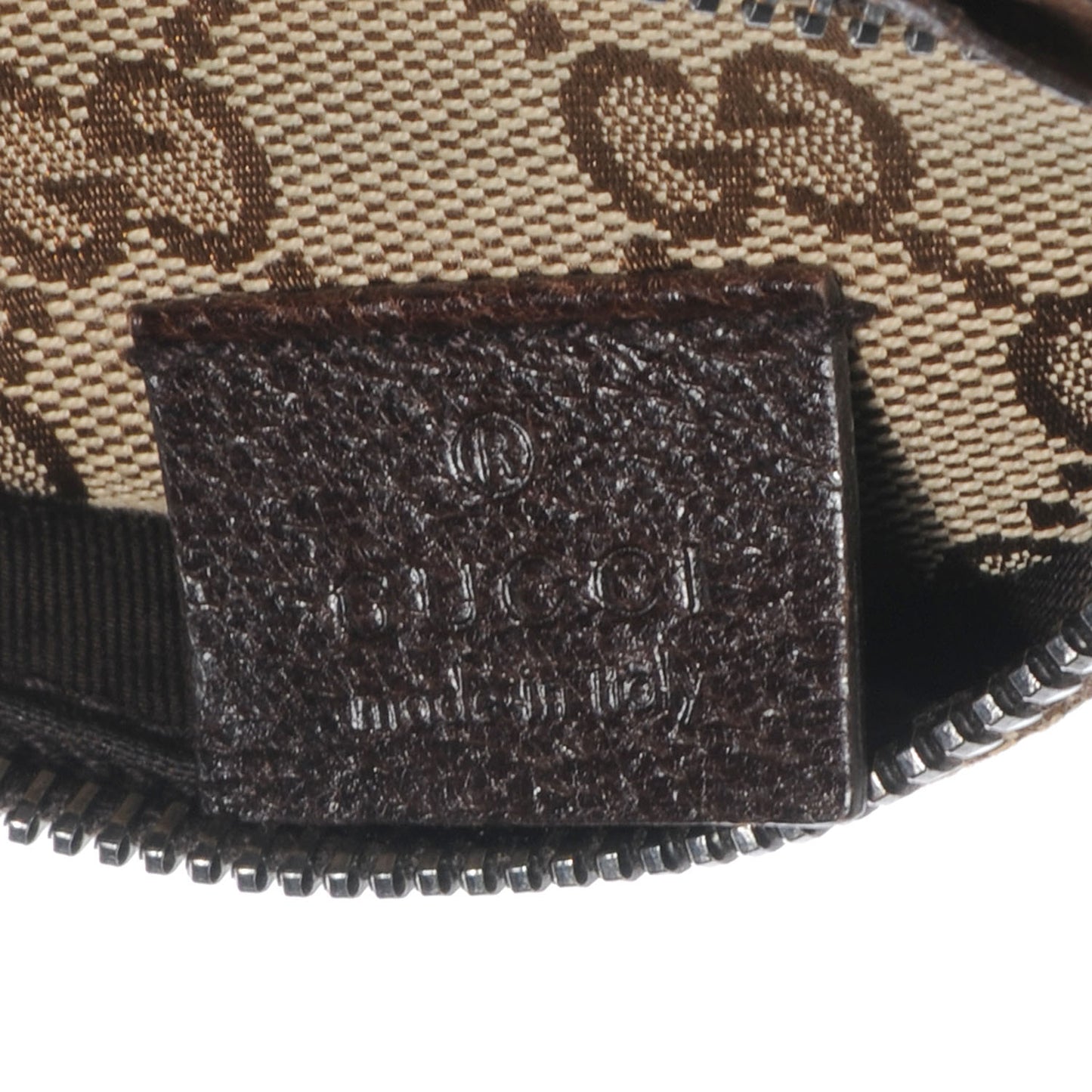 GG Monogram Web Double Pocket Belt Bag Dark Brown