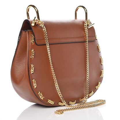 Chloe Calfskin Drew Chain Shoulder Bag Tobacco 3 of 15