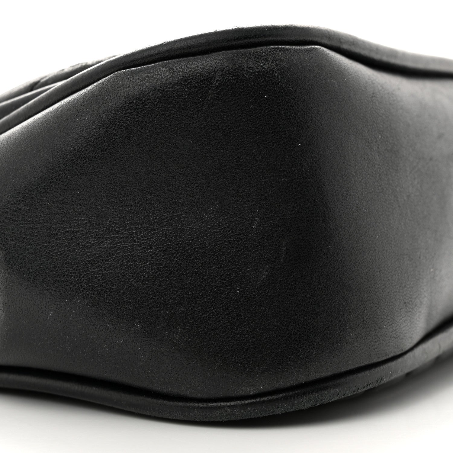 Chanel Lambskin Reverse Chevron Quilted Round Top Handle Flap Black 9 of 19