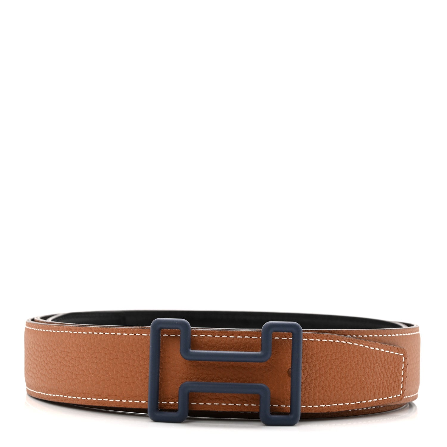 Hermes Chamonix Togo 32mm Tonight Belt 115 46 Black Gold 1 of 7
