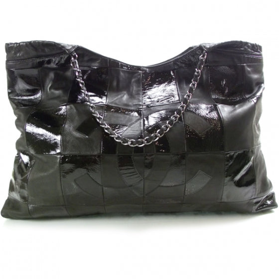 Patent Patchwork Brooklyn Large Tote