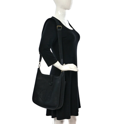 Hermes Taurillon Clemence Evelyne III PM Black 2 of 9