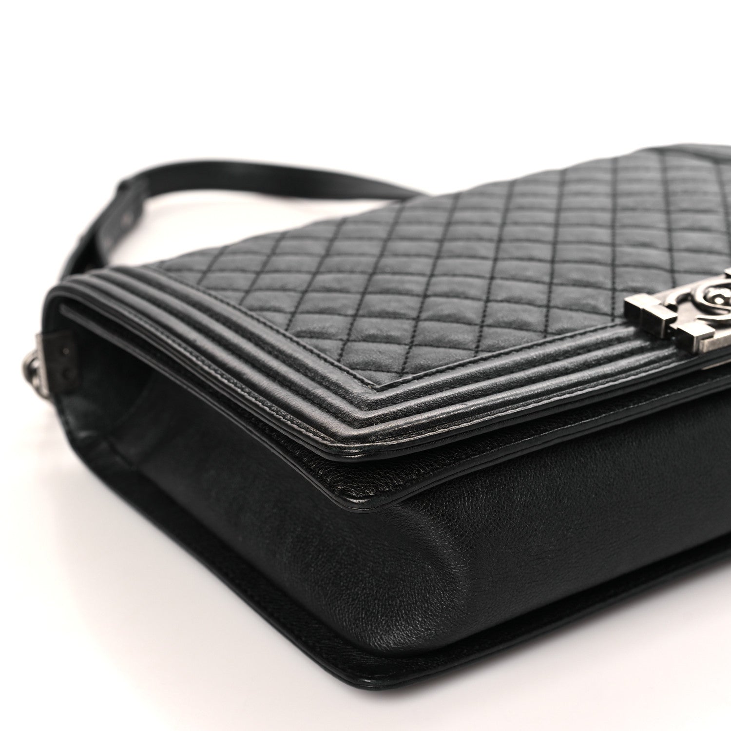 Chanel Calfskin Quilted Large Boy Flap Black 8 of 9
