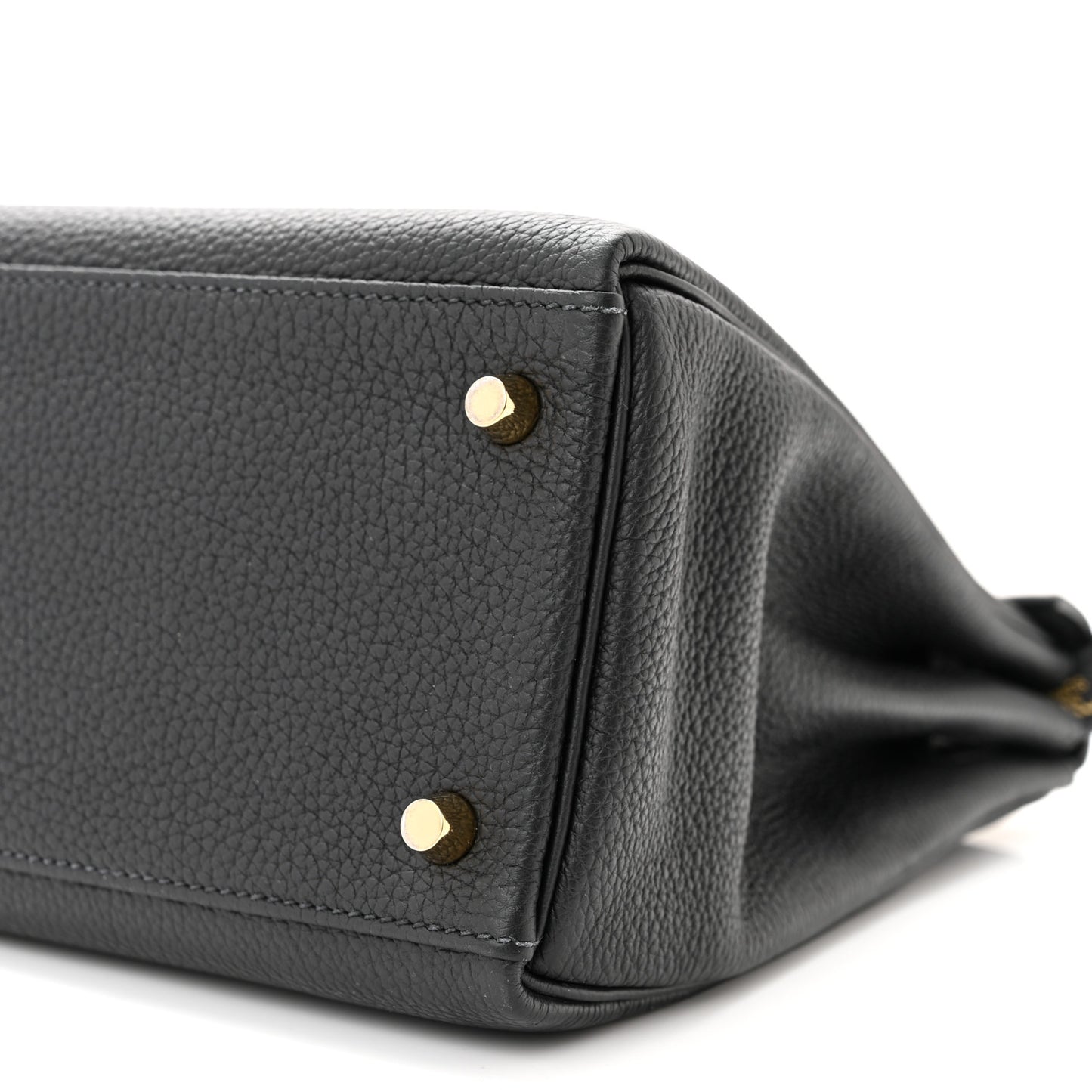 Togo Matte Porosus Crocodile Kelly Retourne Touch 28 Black