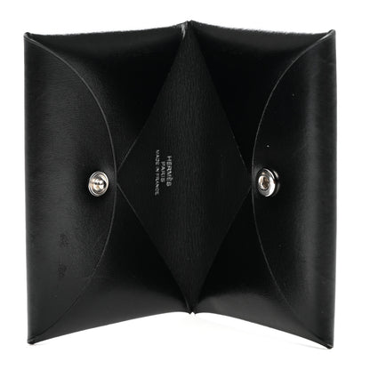 Hermes Box Calvi Card Case Black 5 of 9