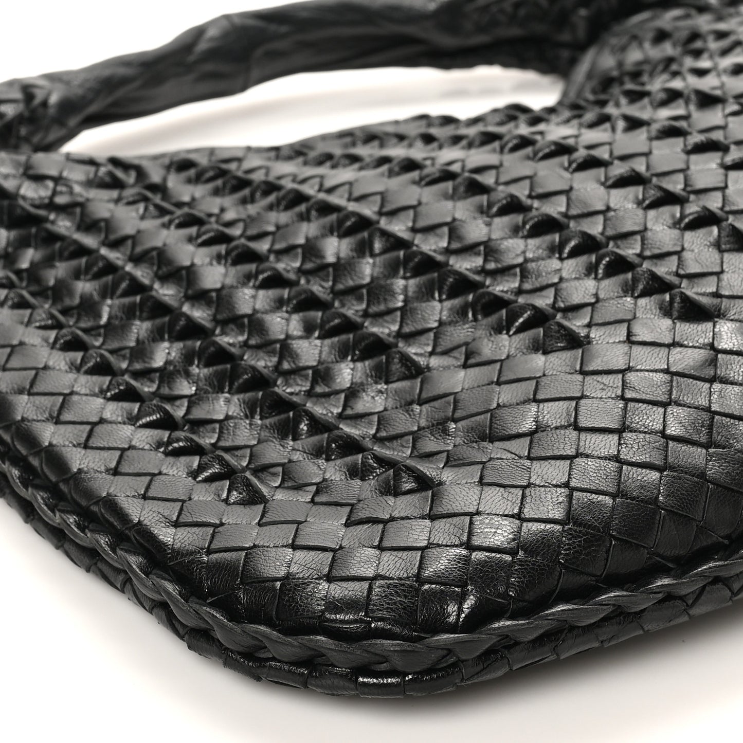 Nappa Intrecciato Medium Tornabuoni Hobo Black